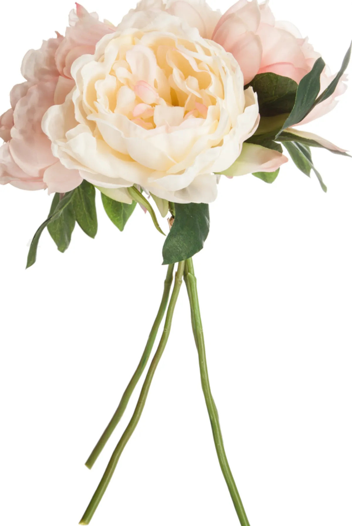 atmosphera Plantas Y Flores Artificiales>Bouquet Con 4 Peonías Color Rosa 30Cm