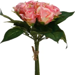 atmosphera Plantas Y Flores Artificiales>Bouquet Con 9 Rosas 24Cm