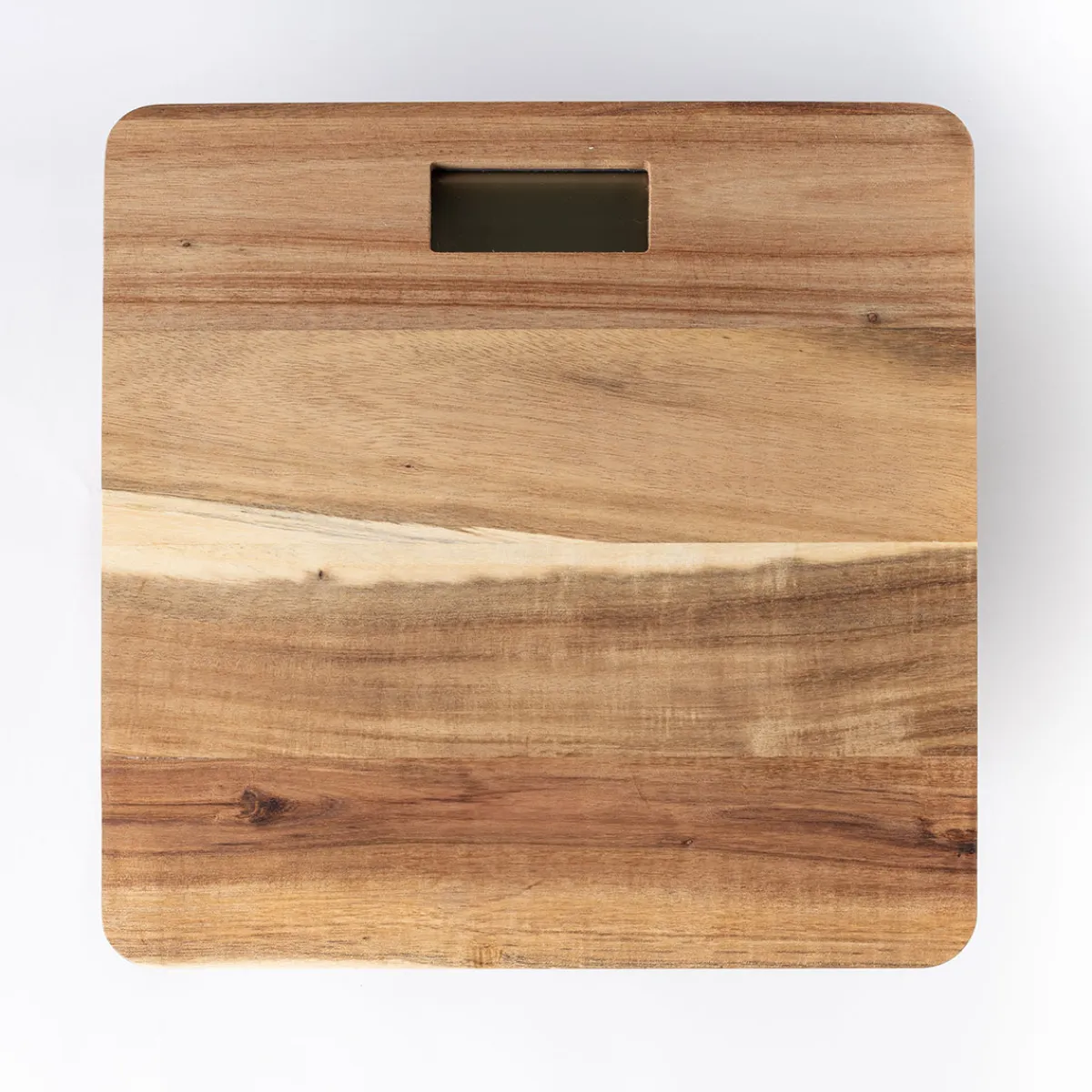 Accesorios De Baño>Báscula electrónica en madera de acacia