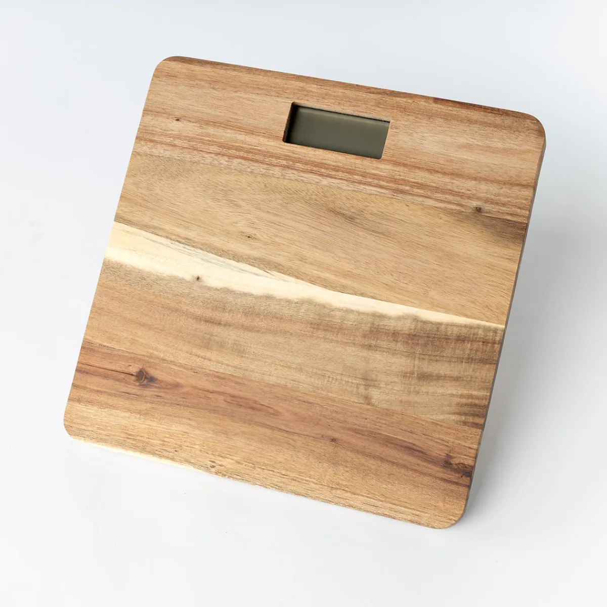 Accesorios De Baño>Báscula electrónica en madera de acacia