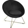 atmosphera Sofás Y Sillones>Butaca Evan Negra 76x67x73