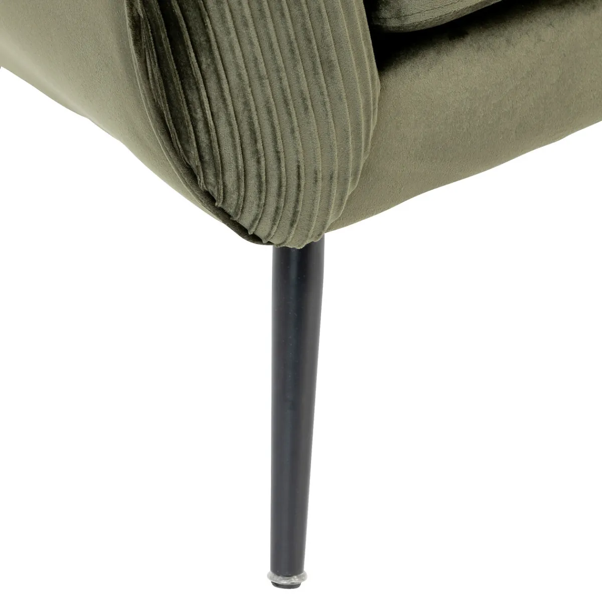 atmosphera Sofás Y Sillones|Estilo Contemporaneo>Butaca SOLARO SLOW TIME verde caqui de terciopelo