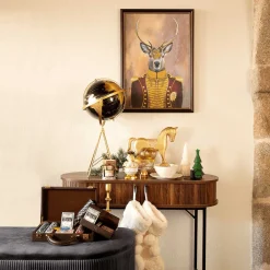 Accesorios|Estilo Contemporaneo>Caballo decorativo de madera dorado