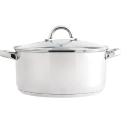 Cazuelas, Sartenes Y Hervidores>Cacerola Inoxidable C/Tapa Vidrio 18Cm