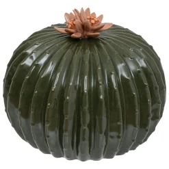 atmosphera Accesorios>Cactus decorativo redondo de cerámica PAN verde