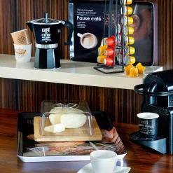 Teteras Y Hervidores>Cafetera Italiana Negra C/Diseño 350Ml