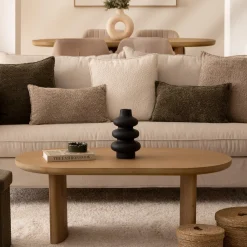 atmosphera Cestas Y Baúles|Estilo Industrial>Caja ARIANNA beige de rafia 23cm