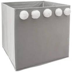 Niños atmosphera4kids Almacenamiento>Caja Cubo Almacenaje Gris 29x29Cm