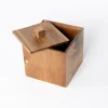 Accesorios De Lavabo>Caja de algodón de madera de acacia