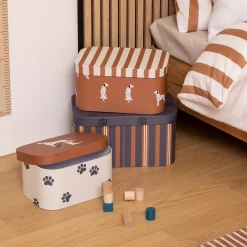 Niños atmosphera4kids Almacenamiento>Caja de almacenaje cartón de perros