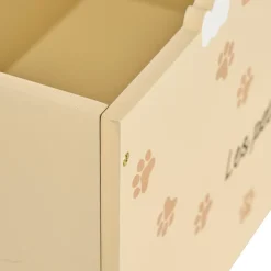 Niños atmosphera4kids Almacenamiento>Caja de almacenaje SCOTT beige con ruedas
