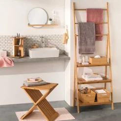 5five Cestas De Almacenamiento>Caja De Bambú C/2 Asas 30x20x13Cm