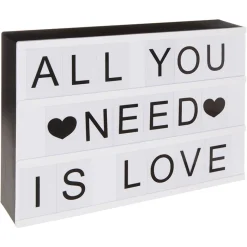 atmosphera Accesorios|Estilo Contemporaneo>Caja De Luz Con Mensaje A4 30x5x22Cm