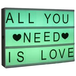 atmosphera Accesorios|Estilo Contemporaneo>Caja De Luz Con Mensaje A4 30x5x22Cm