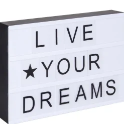 atmosphera Accesorios|Estilo Contemporaneo>Caja De Luz Con Mensaje 30x22Cm