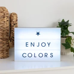 atmosphera Accesorios|Estilo Contemporaneo>Caja De Luz Con Mensaje 30x22Cm
