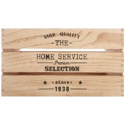 atmosphera Cestas Y Baúles|Estilo Rústico>Caja De Madera Factory Natural