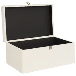 atmosphera Accesorios>Caja decorativa CARLIE blanca 26x34x54cm
