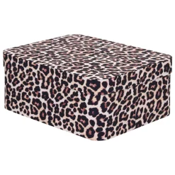 atmosphera Cestas Y Baúles>Caja decorativa leopardo 24x30.5cm