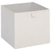 5five Cajas De Almacenamiento Y Organizadores>Caja organizadora blanca de bouclé 31x31cm
