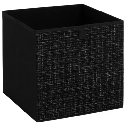 5five Cajas De Almacenamiento Y Organizadores>Caja organizadora TWEED negra 31x31cm