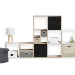 5five Cajas De Almacenamiento Y Organizadores>Caja organizadora TWEED negra 31x31cm