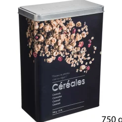 5five Cajas Y Frascos>Caja P/Cereales Metálica C/Diseño