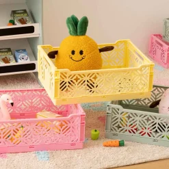 Niños atmosphera4kids Almacenamiento>Caja plegable amarilla 15x30x40cm