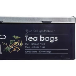 5five Cajas Y Frascos>Caja P/Te Metálica C/Diseño