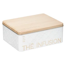 Cajas Y Frascos>Caja P/Te Standi Metálica 20x16x8Cm