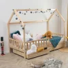 Niños atmosphera4kids Montessori>Cama Montessori Natural Con 2 Cajones