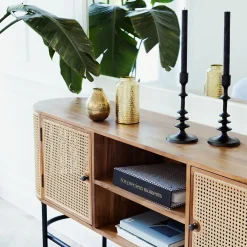 atmosphera Portavelas Y Candelabros|Estilo Contemporaneo>Candelabro De Metal Negro Feel 25.5Cm