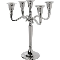 atmosphera Portavelas Y Candelabros|Estilo Contemporaneo>Candelabro De Metal Para 5 Velas 27Cm