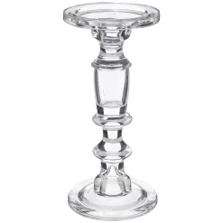 atmosphera Portavelas Y Candelabros>Candelabro De Vidrio 11.4x24.5Cm