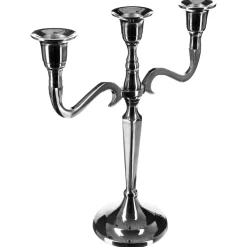 atmosphera Portavelas Y Candelabros|Estilo Contemporaneo>Candelabro Metal P/3 Velas 22.5x9.1x26.5