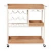 Carros De Soporte>Carrito cocina ILUN beige con 3 baldas