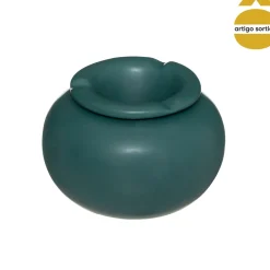 atmosphera Accesorios|Estilo Contemporaneo>Cenicero Redondo De Cerámica 12.5x8Cm