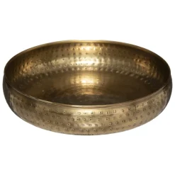 atmosphera Accesorios|Estilo Étnico>Centro de mesa OASIS dorado martillado 30.5cm