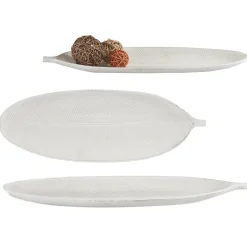 Accesorios|Estilo Rústico>Centro Mesa Hoja De Madera 49.5x18Cm