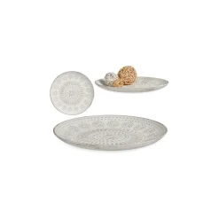 Accesorios|Estilo Rústico>Centro Mesa Mdf Blanco 29.5x29.5x2.7Cm