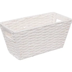 5five Cestas De Almacenamiento>Cesta Blanca P/Almacenaje 15x15x31Cm