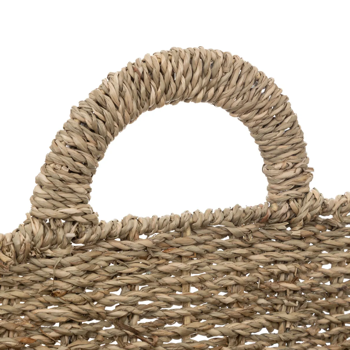 atmosphera Cestas Y Baúles|Estilo Rústico>Cesta Cora Beige De Rafia Para Colgar