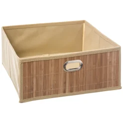 5five Cestas De Almacenamiento>Cesta de almacenaje de baño de bambú