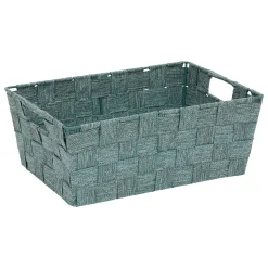 5five Cestas De Almacenamiento>Cesta de almacenaje verde de poliéster 28 cm