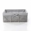 Cestas De Almacenamiento>Cesta de baño gris 31x44cm