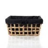 Cestas De Almacenamiento>Cesta de baño negra y beige 24x32cm