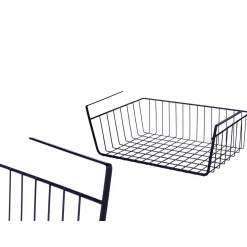 Encimera Y Lavavajillas>Cesta Para Colgar Negro Metálico