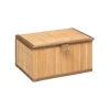 5five Cestas De Almacenamiento>Cesta P/Baño De Bambú C/Tapa Tam.1/3
