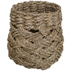 atmosphera Cestas Y Baúles>Cesta redonda de seagrass 20x22cm