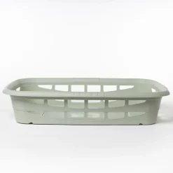 Cestas Y Palanganas>Cesto bajo para ropa verde 25L